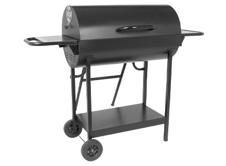 Parrilla Doble a Carbón de Acero Negro